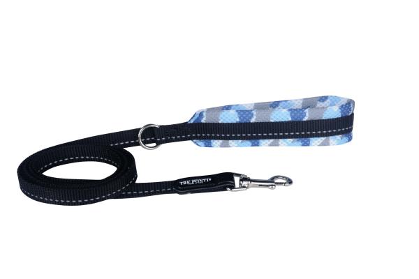 Tre Ponti - Leine  ECONOMIC MESH - Camouflage-Blau 130 cm